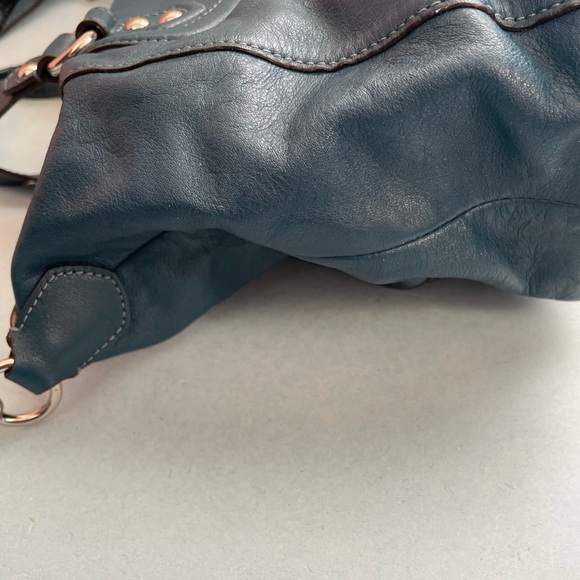 EUC Coach “Ashley” Leather Satchel | Teal Blue - Picture 11 of 13